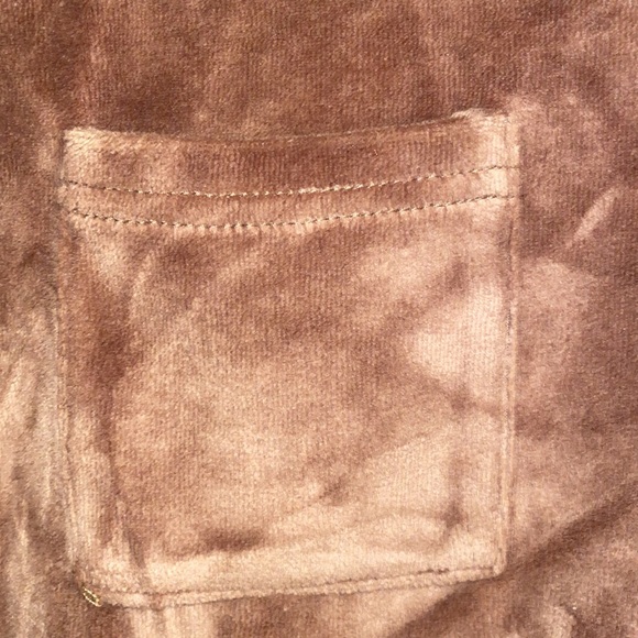 Fashion Nova Medium Brown Velour Romper Suit - Picture 12 of 14